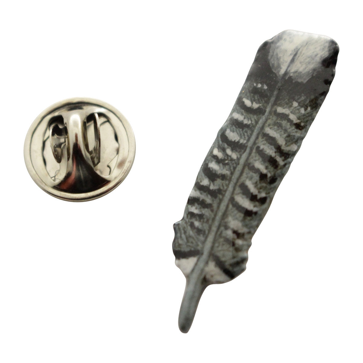 Tail Feather Pin ~ Hand Painted ~ Lapel Pin ~ Hand Painted Lapel Pin ~ Sarah's Treats & Treasures